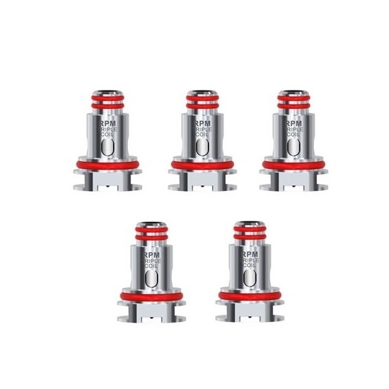 Smok RPM40 Triple Coil 0.6ohm yedek kartuş 5'li paket, metalik.