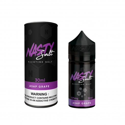 Nasty Asap Grape Salt Likit 30ml Siyah Mor Ambalaj