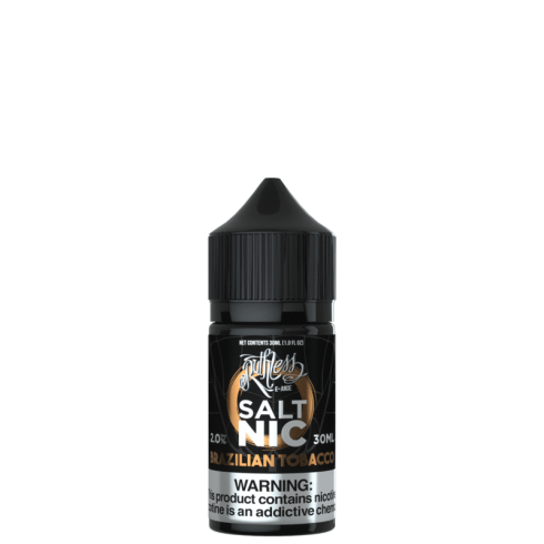Ruthless Brazilian Tobacco Salt Likit 30ml, siyah şişe, nikotinli e-likit.