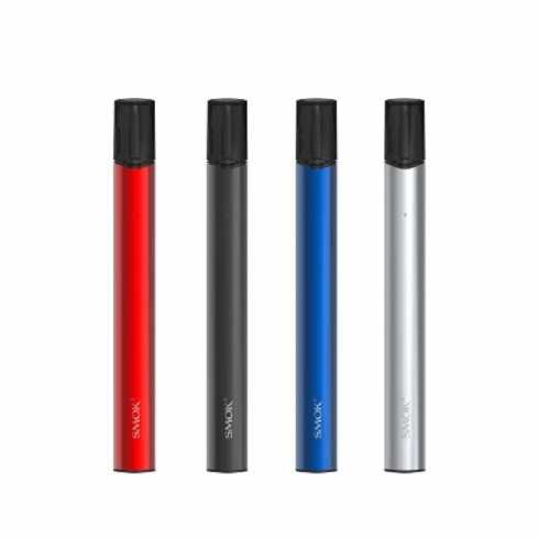 Smok SLM Pod Mod çeşitleri: Kırmızı, Siyah, Mavi ve Gümüş renkler.