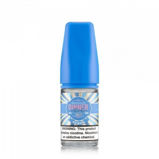 Dinner Lady Blue Menthol Salt Likit 30ml mavi kapaklı likit şişesi.