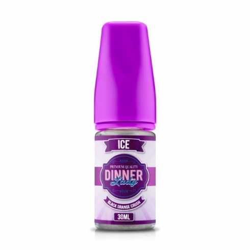 Dinner Lady Black Orange Crush Salt Likit ICE 30ml mor kapaklı şişe.