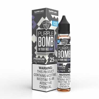 VGOD Purple Bomb Iced Salt Likit 25mg Üzüm Aromalı Premium Salt Nikotin