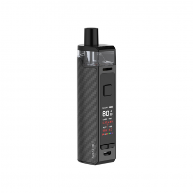 Smok RPM80 Pod Mod Kit karbon fiber desenli siyah elektronik sigara