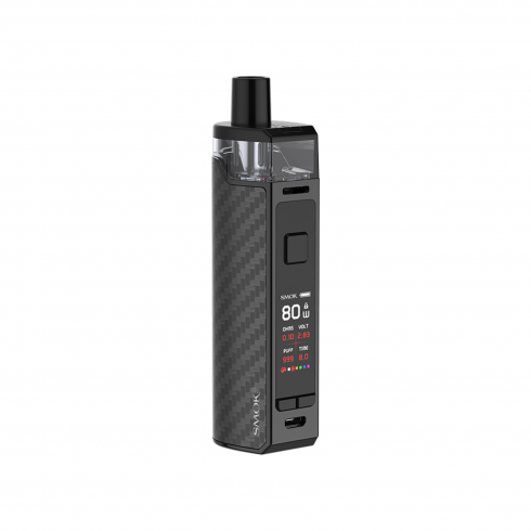 Smok RPM80 Pod Mod Kit karbon fiber desenli siyah elektronik sigara