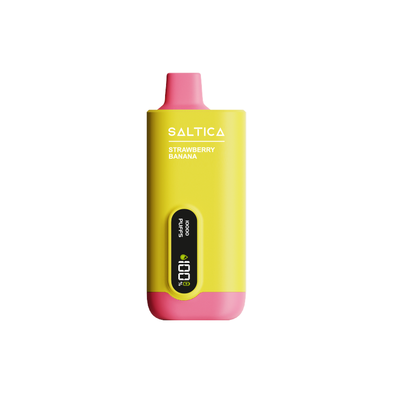 Saltica Ekranlı 10000 Strawberry Banana Disposable Vape Bar