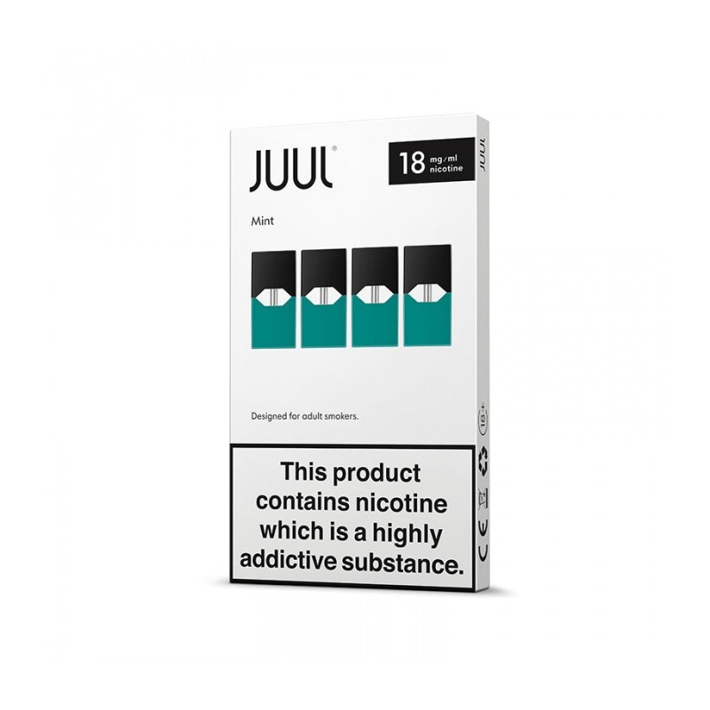 Juul Mint Pod Kartuşları 18 mg/ml Nikotin Beyaz Kutu
