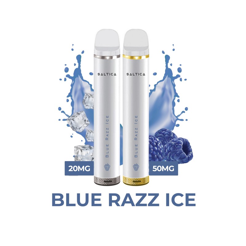 Saltica Blue Razz Ice tek kullanımlık vape kalem 20mg ve 50mg seçenekleri.