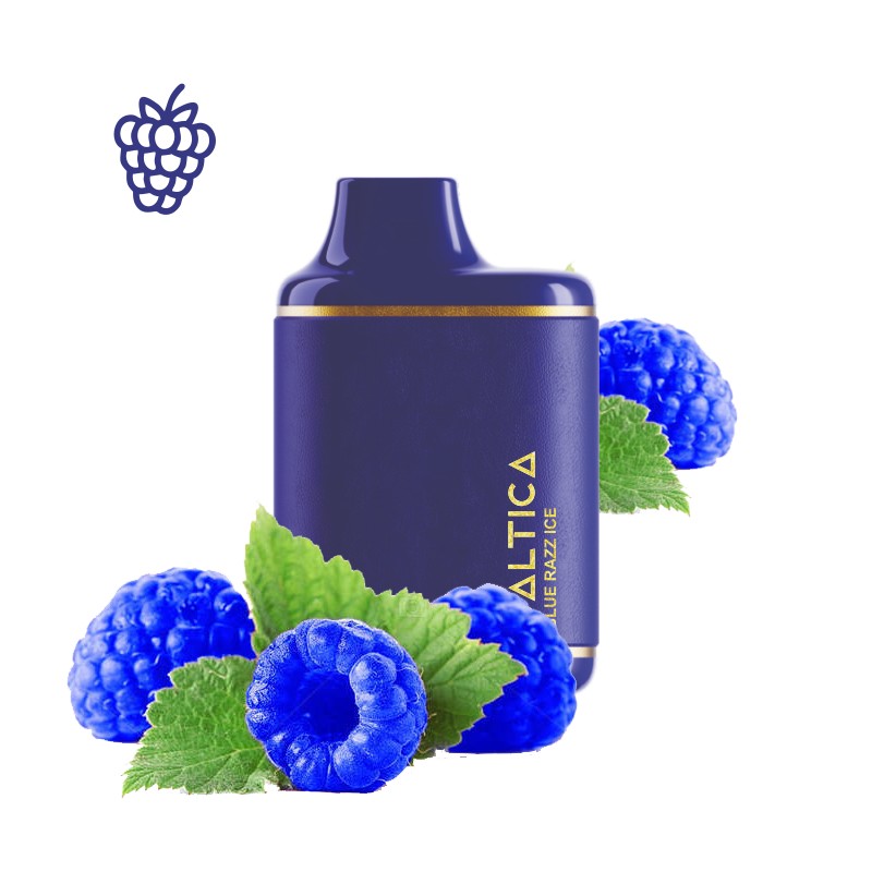 Saltica Leather 7000 Blue Razz Ice Disposable Vape Bar