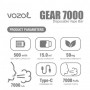 Vozol Gear 7000 Blue Razz Lemon teknik özellikleri ve 7000 nefes kapasitesi.
