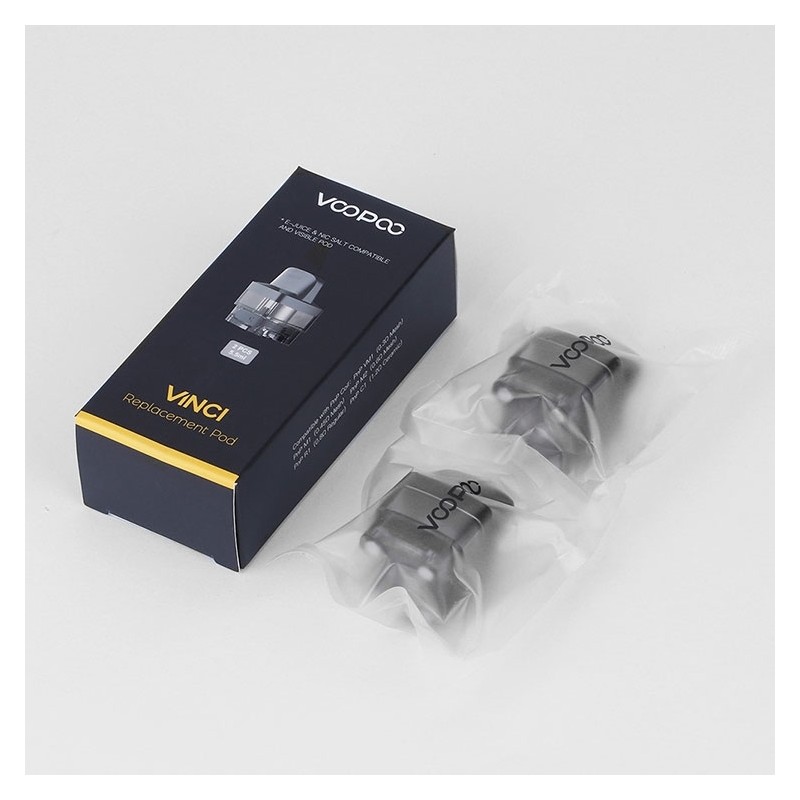 Voopoo Vinci Değiştirilebilir Pod Kartuş 5.5Ml 2'li Paket Siyah