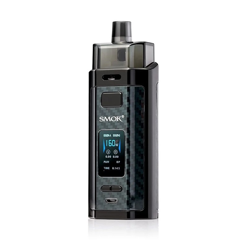 Smok RPM160 Dual Pod Mod Siyah Karbon Fiber Görünümlü Elektronik Sigara