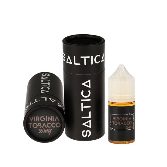 Saltica Virginia Tobacco Salt Likit 35mg e-likit ve ambalajı.