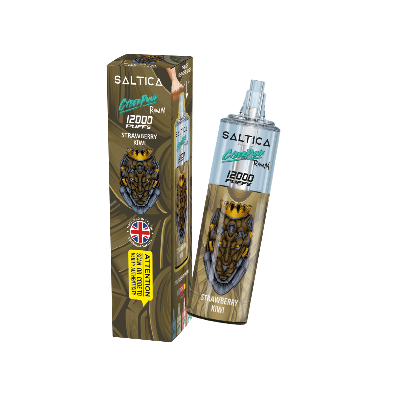 Saltica Cyberpunk 12000 Strawberry Kiwi Tek Kullanımlık Vape Bar