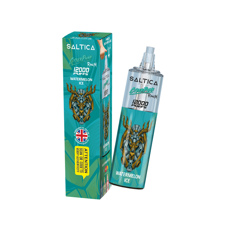 Saltica Cyberpunk 12000 Watermelon Ice tek kullanımlık elektronik sigara.