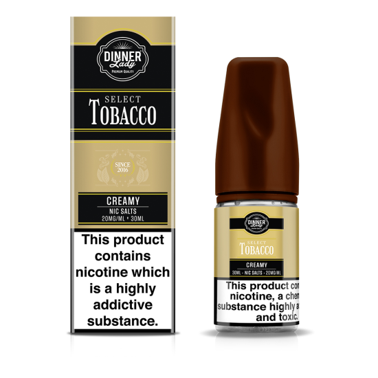Dinner Lady Select Tobacco Creamy Salt Likit 20mg/ml 30ml