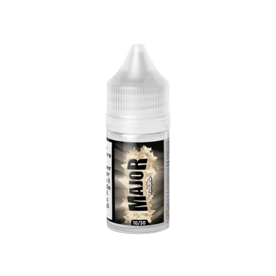 E-liquid France Major Salt Likit 10/30ml beyaz şişe.