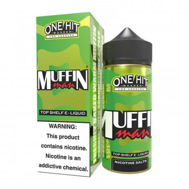 One Hit Wonder Muffin Man E-Likit 100ml Yeşil Kutu ve Şişe