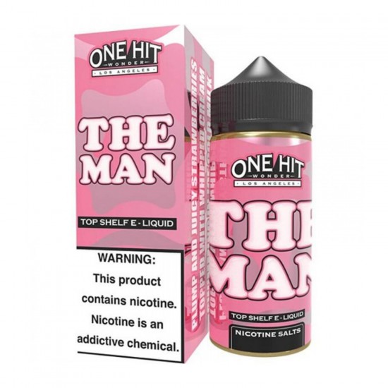 One Hit Wonder The Man 100ml E-Likit Çilek Kremalı Nikotinli