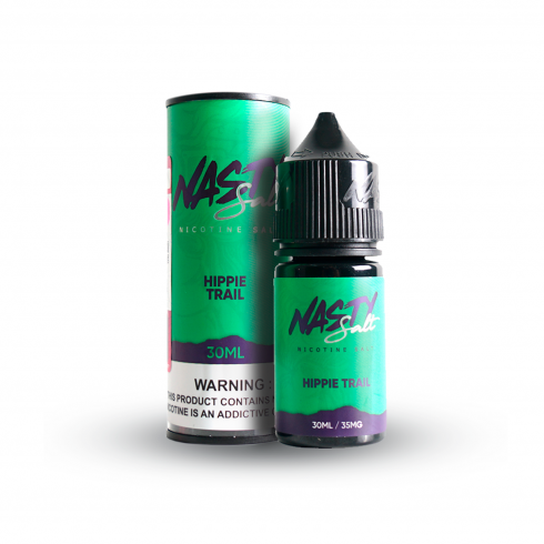 Nasty Salt Hippie Trail 30ml Salt Likit Yeşil Şişe ve Kutu