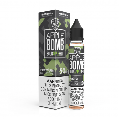 Vgod Apple Bomb Sour Apple Salt Likit 30ml Premium 50mg