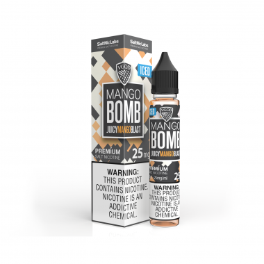 Vgod Mango Bomb Salt Likit 30ml ICED Premium Salt Nicotine 25mg