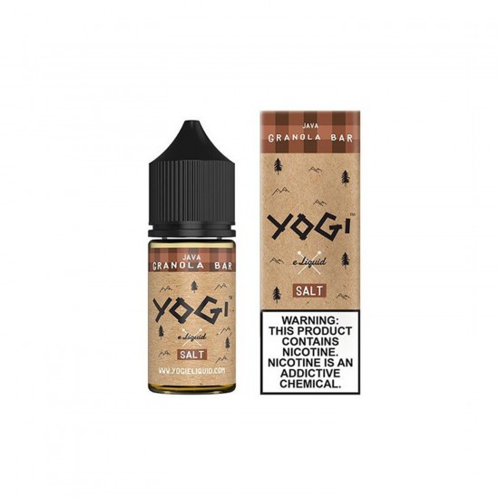 Yogi Java Granola Bar Salt Likit 30ml kahve aromalı e-likit.