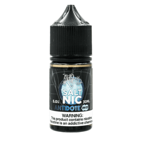 Ruthless Salt Nic Antidote on Ice 30ml likit şişesi siyah kapaklı
