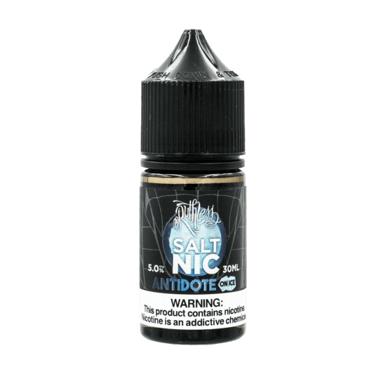Ruthless Salt Nic Antidote on Ice 30ml likit şişesi siyah kapaklı